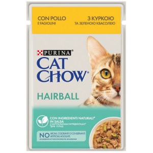 Purina Cat Chow Hairball Kurczak saszetka 85g