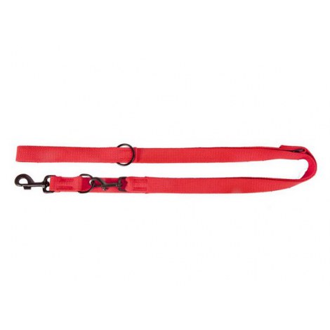 Dingo Smycz taśma przedłużana z taśmy bawełnianej 2cm/120-220cm czerwona