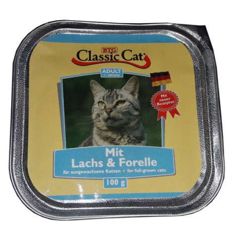 Classic Cat Adult Łosoś i pstrąg tacka 100g - 2