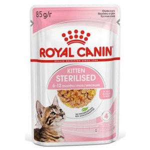 Royal Canin Kitten Sterilised karma mokra w galaretce dla kociąt od 6 do 12 miesiąca życia, sterylizowanych saszetka 85g