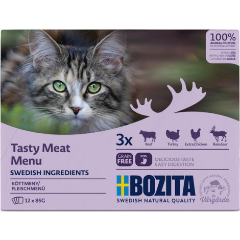 Bozita Cat Multibox z mięsem w sosie saszetki 12x85g - 2