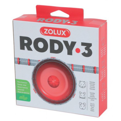 Zolux Kołowrotek RODY3 Silent Wheel czerwony [206035] - 2