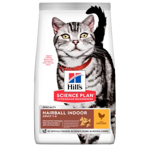 Hill's Science Plan Feline Adult Hairball Indoor 1,5kg