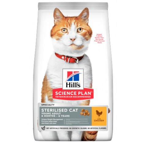 Hill's Science Plan Feline Young Adult Sterilised Cat Kurczak 3kg