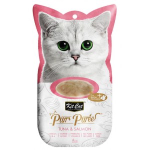 Kit Cat PurrPuree Tuna & Salmon 4x15g