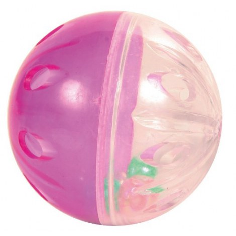 Trixie Piłki plastikowe przezroczyste z grzechotką 4,5cm 4szt. [TX-4166] - 3