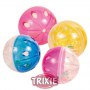 Trixie Piłki plastikowe przezroczyste z grzechotką 4,5cm 4szt. [TX-4166] - 2