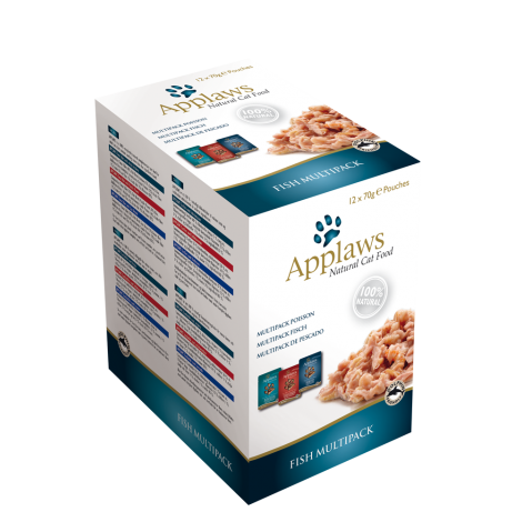 APPLAWS Fish Multipack (mix rybny saszetek w rosole) 12x70g [8015]