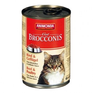 ANIMONDA Brocconis Cat puszka z wołowiną i drobiem 400 g