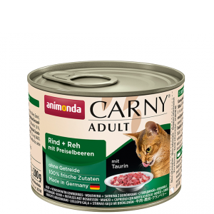ANIMONDA Carny Adult puszka z wołowiną, sarniną i borówką 200g