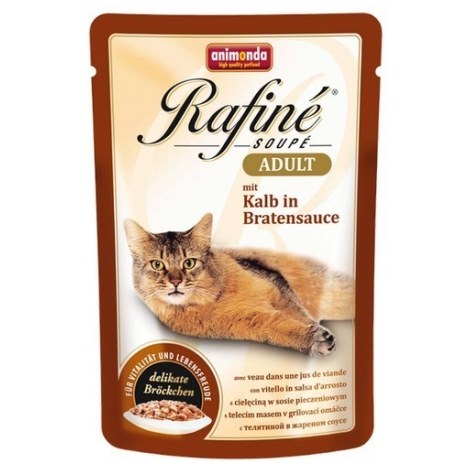 ANIMONDA Rafiné Soupé Adult saszetka z cielęciną w sosie pieczeniowym 100 g