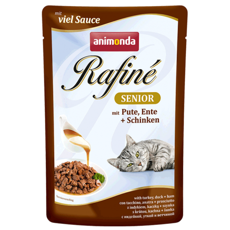 ANIMONDA Rafiné Soupé Senior saszetka z indykiem kaczką i szynką w sosie 100 g