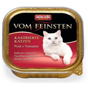 ANIMONDA Vom Feinsten for Castrated Cats szalka z indykiem i pomidorem 100 g