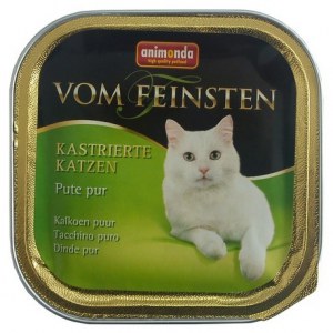 ANIMONDA Vom Feinsten for Castrated Cats szalka z czystym indykiem 100 g