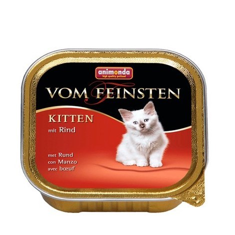 ANIMONDA Vom Feinsten Kitten szalka z wołowiną 100g