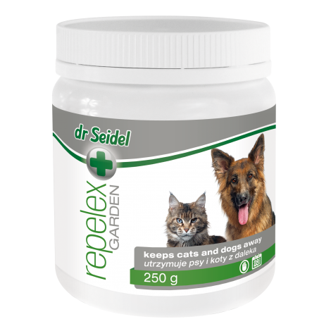 DR SEIDEL REPELEX GARDEN utrzymuje psy i koty z daleka 250 g