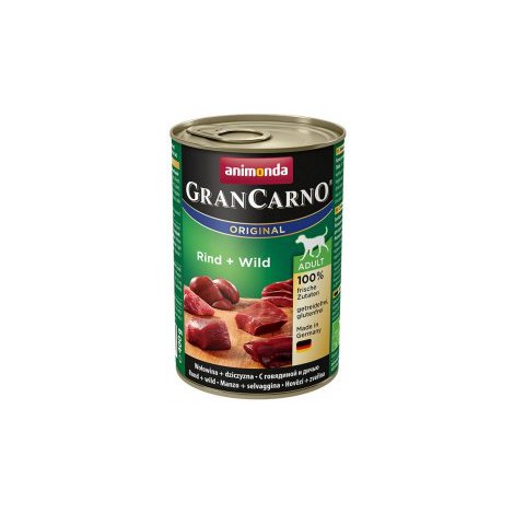ANIMONDA GranCarno Orginal Adult puszki wołowina dziczyzna 400 g