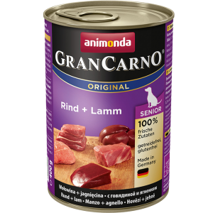 ANIMONDA GranCarno Orginal Senior puszki wołowina jagnięcina 400 g