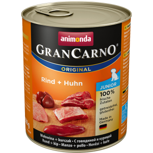 ANIMONDA GranCarno Orginal Junior puszki wołowina kurczak 800 g
