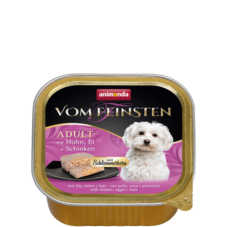 ANIMONDA Vom Feinsten Gourmet Centre szalka z kurczakiem, jajkiem i szynką 150g