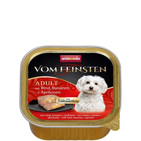 ANIMONDA Vom Feinsten Gourmet Centre szalka z wołowiną, bananem i morelą 150g