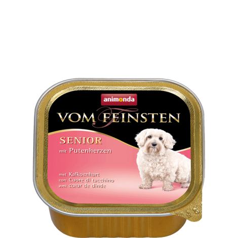 ANIMONDA Vom Feinsten Senior szalka z sercami indyczymi 150g