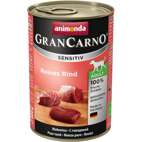 ANIMONDA GranCarno Sensitive Adult puszki czysta wołowina 400 g