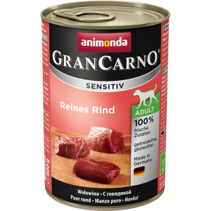 ANIMONDA GranCarno Sensitive Adult puszki czysta wołowina 400 g