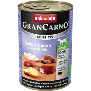 ANIMONDA GranCarno Sensitive Adult puszki czysta jagnięcina z ziemniakami 400g