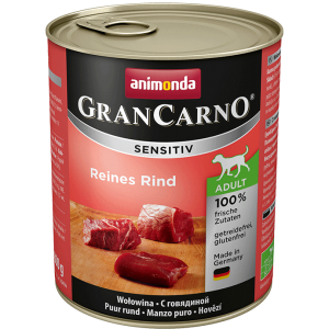 ANIMONDA GranCarno Sensitive Adult puszki czysta wołowina 800 g