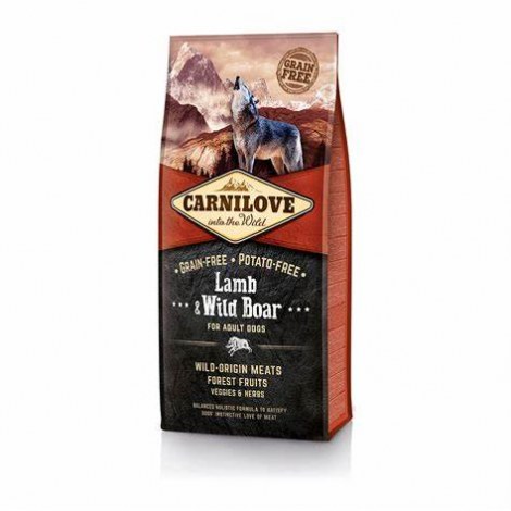 CARNILOVE LAMB & WILD BOAR FOR ADULT 12kg