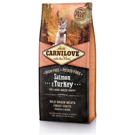 CARNILOVE SALMON & TURKEY FOR LARGE BREED PUPPIES 12kg