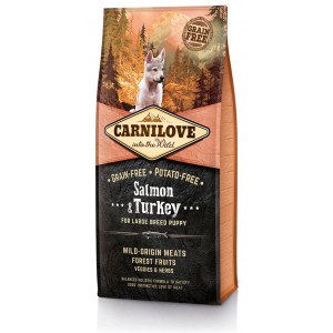 CARNILOVE SALMON & TURKEY FOR LARGE BREED PUPPIES 12kg