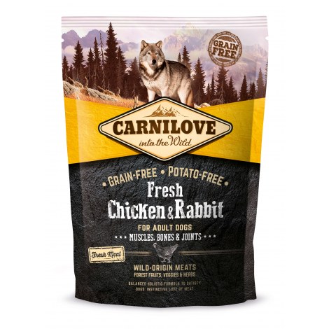 CARNILOVE FRESH CHICKEN & RABBIT FOR ADULT 1,5kg