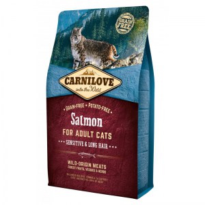 CARNILOVE CAT SALMON SENSITIVE&LONG HAIR 2kg