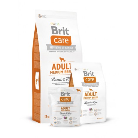 BRIT CARE ADULT MEDIUM BREED LAMB & RICE 12kg
