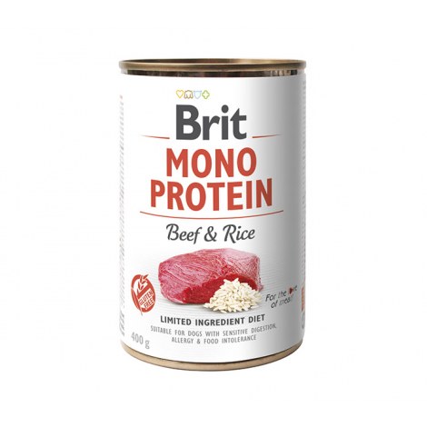 BRIT MONO PROTEIN BEEF & RICE puszka dla psa z wołowiną i ryżem 400g