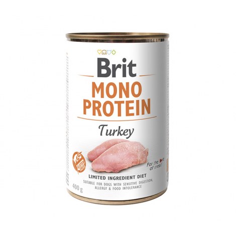 BRIT MONO PROTEIN TURKEY puszka dla psa z indykiem 400g