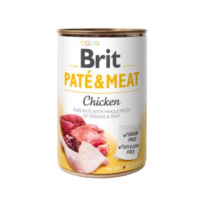 BRIT PATE & MEAT CHICKEN puszka dla z kurczakiem 400g