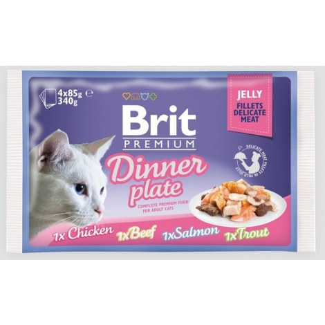 BRIT POUCH JELLY FILLET DINNER PLATE 4x85g