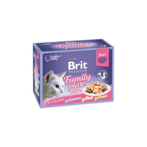 BRIT POUCH JELLY FILLET FAMILY PLATE (12x85g)