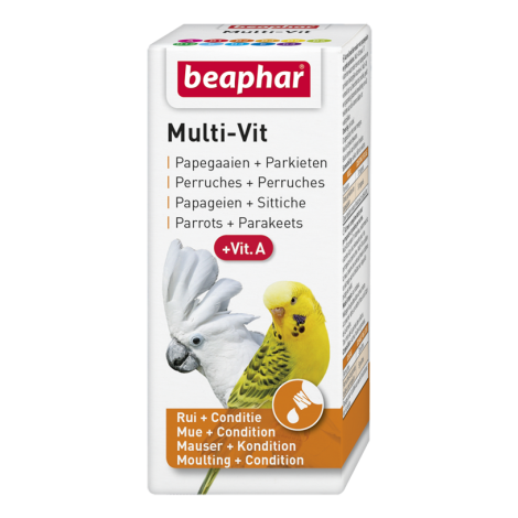 BEAPHAR MULTI-VIT PARROTS 20ML - preparat witaminowy dla papug