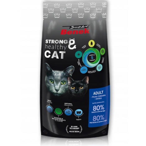 SUPER BENEK Sucha karma dla kotów Adult - 250g