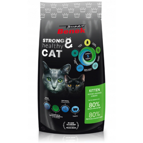 SUPER BENEK Sucha karma dla kotów Kitten - 250g