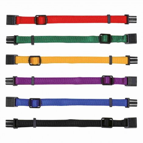 TRIXIE Obroże dla szczeniąt, S–M: 17–25 cm/10 mm, 6 szt, różne kolory [TX-15551]