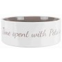 TRIXIE Miska ceramiczna Pet's Home, 0.8 l/o 16 cm, kremowa/ciemnoszara [TX-25054] - 3
