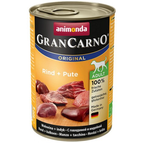 Animonda GranCarno Original Adult Rind Pute Wołowina + Indyk puszka 400g - 2