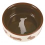 TRIXIE Miska ceramiczna dla królika z motywem, 250 ml/ śr.11 cm [TX-60733] - 2