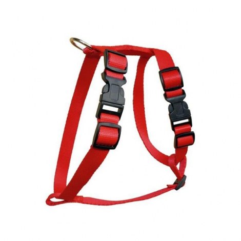 CHABA Szelki Regulowane gładkie Okrągłe 7 obw. 25mm/85 cm- czerwone