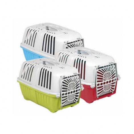 YARRO Transporter mały z plastikowymi drzwiami Pratiko 1, 31,5x48x33 cm, czerwony [Y2512-04903 CZ]